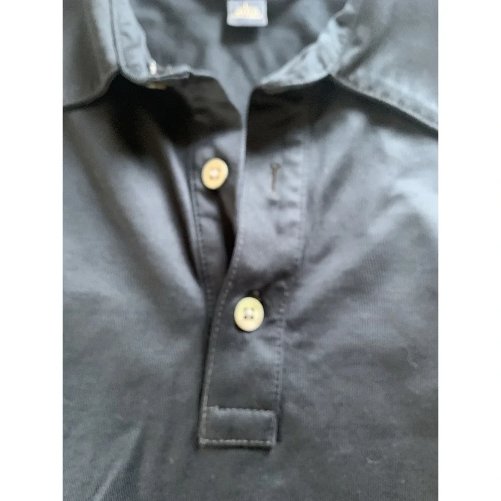 Banana Republic Mens Large Polo shirt Long Sleeves Black